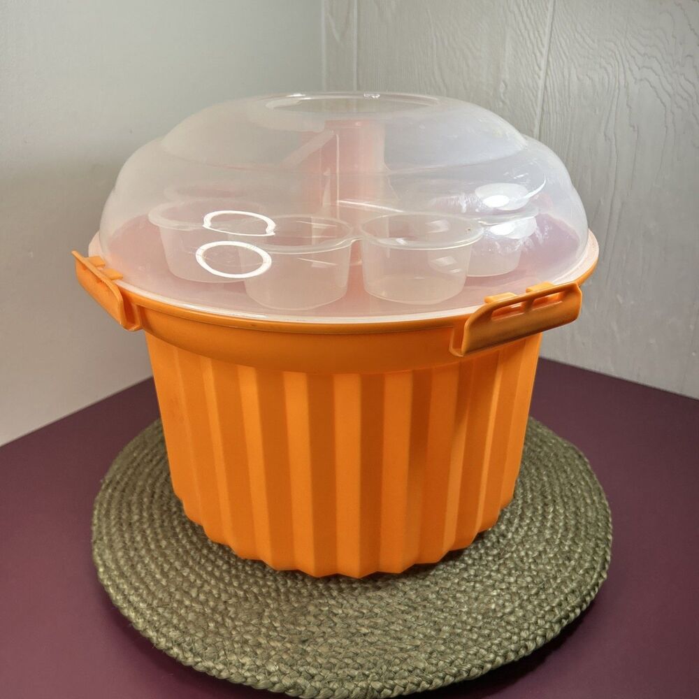 Fox Run Cupcake Carrier Traveling Storage Carousel Holds 24 Cupcakes